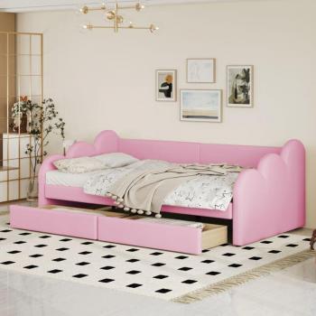 EcoPelle Divano Letto 90200 – Letto Imbottito con Schienale e Braccioli