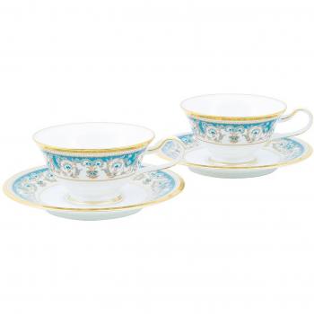 Noritake Bone China Tassen und Untertassen Paar