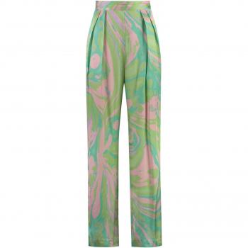 Pinko Women's Penati High-Waist Wide-Leg Trousers