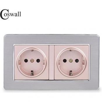 16A Luxury EU Wall Socket with Child Safety Feature