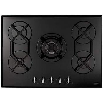 CDA HVG721BL 70cm Black Designer Gas Hob