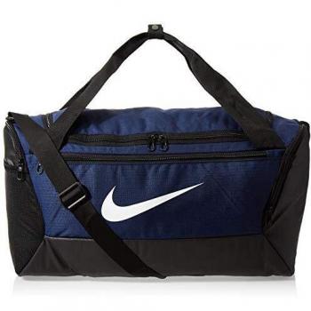 Nike Sac de gym BRSLA S Duff-9.0 Mixte Adulte, Bleu (Midnight Navy/Black/White), 51 cm