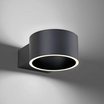 Applique a LED effetto luce up & down PURE Clipse grigio Ø 15 cm