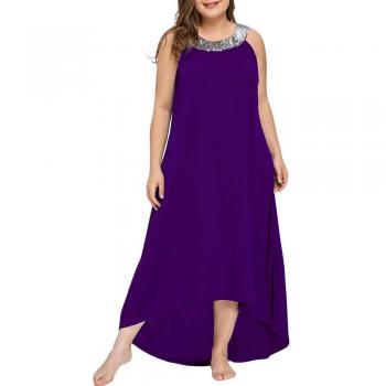 Cocktail party robe paillette grande taille