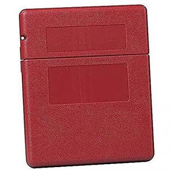 Justrite Dokumentenbox Mini, Polyethylen, rot, mit sicherem Verschluss