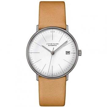 Junghans Max Bill Kollektion Automatika für Damen – Beige Leder (027/4004.02)