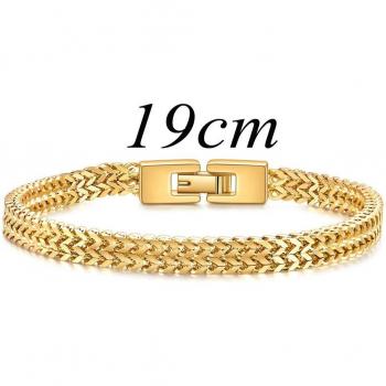 Pulsera Hip Hop de acero inoxidable para hombre