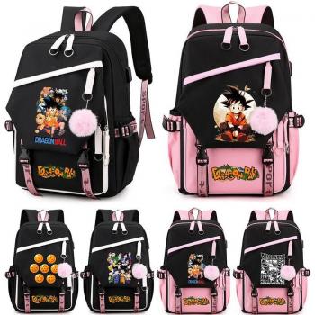 Canvas Mochila mit Anime‑Design: Dragon Ball Schultasche für Frauen