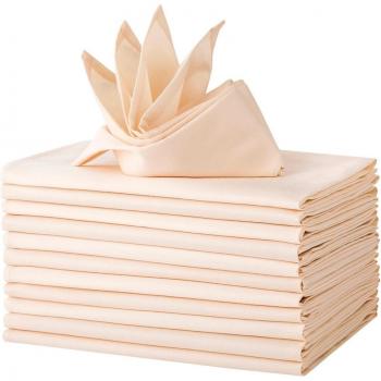 Almohadillas de tela 46x46 cm, 12 piezas, servilletas para restaurante y boda