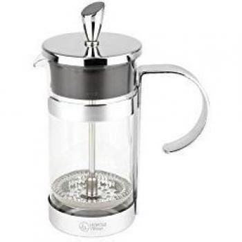 Leopold Vienna Cafetera Luxe 350ml Transparente, Plateado
