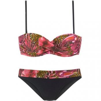 Bikini Lascana Negro Elegancia
