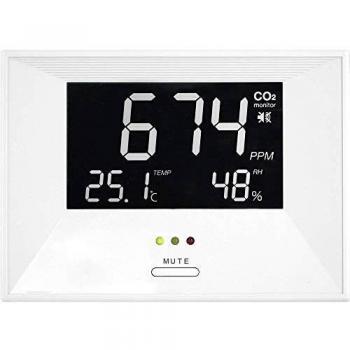 TFA AirControl Life CO2 Monitor with LED Indicator and Alarm Function