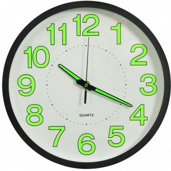 Orologio da Parete Luminoso Nero 30 cm Vidaxl 776266