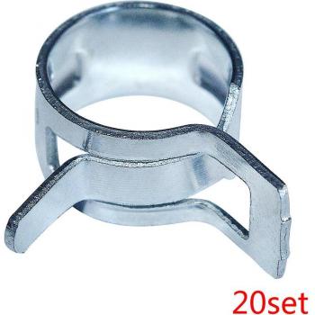 20 x Clips de resorte para manguera, diámetro 12mm, ancho 8mm