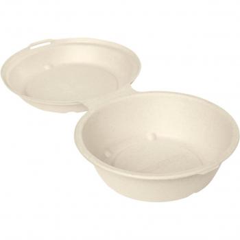 DUNI Zuckerrohr‑Eco‑Snackbox 750 ml – 18,5 × 7 cm – Braun – 50 Packung