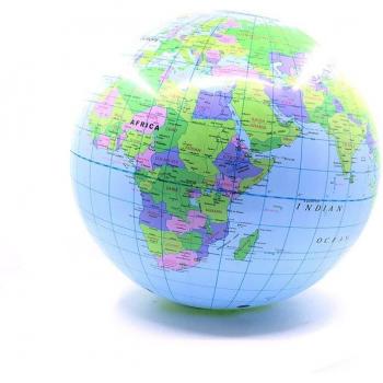 Geography Educational Inflatable Globe Beach Ball for Kids and Home/Office