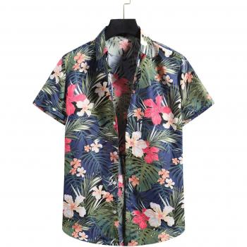 Camiseta Floral Hawaiana para Vacaciones