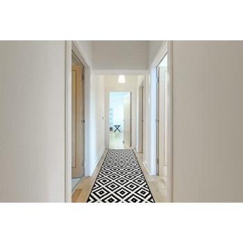 RugX Morad Runner – Dual‑Tone Diamond Pattern, 120 cm x 360 cm