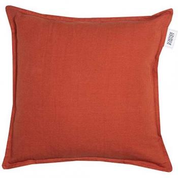 SCHÖNER WOHNEN Kissenhülle LINO, 1 ct, rot, stilvolles Design