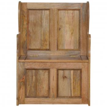 Artisan Furniture Small Wood Storage Hallway Monks Bench