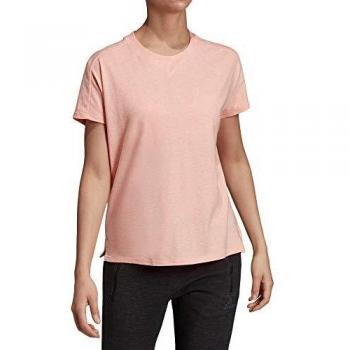 Adidas Performance DZ2478 ACE3 Damen Shirt mit grossem Logodruck am Rücken Rundhals Kurzarm, Groesse 36/38, apricot
