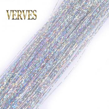 Extensions scintillantes en soie pour cheveux, 120 mèches, coiffure Hippie arc-en-ciel