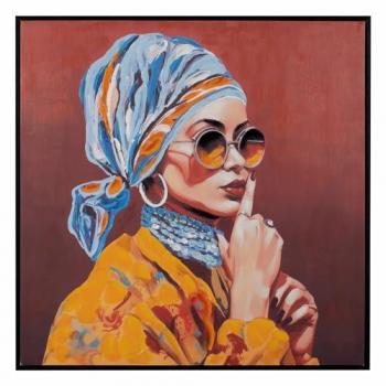 Cuadro Decorativo Moderno Mujer 80x80 cm