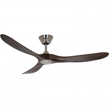 CasaFan Ventilatore da soffitto Eco Genuino 152 cm cromo/noce