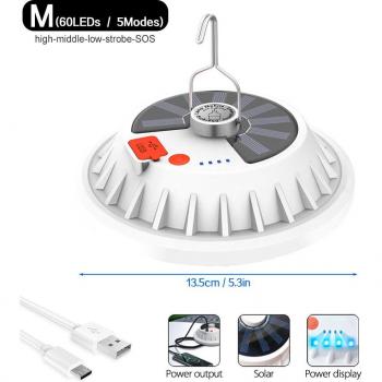 Zonne-energie LED Lamp met Afstandsbediening voor Camping