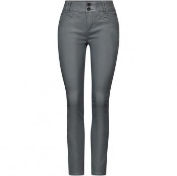 STREET ONE Lederimitat-Hose in sagewood grey