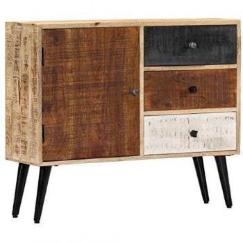 Buffet en bois de manguier massif 88 x 30 x 73 cm FR OBD