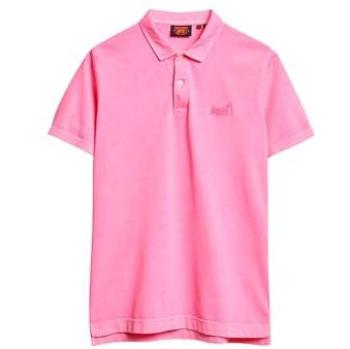 Superdry Polo Short Sleeve Neon Pink 2XL