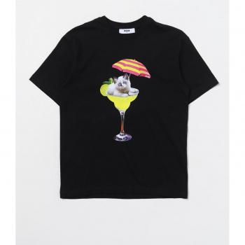 T‑Shirt MSGM Kids en noir, petite taille 12