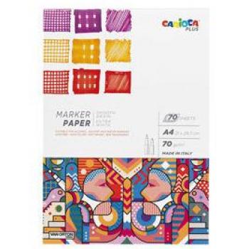 Carioca Plus Markier-Notizblock 70 g, A4, 70 Blatt – Ref. 809320