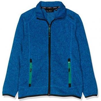 CMP Kinder-Strickfleece für Jungs – Cyano/Antracite, 104 cm
