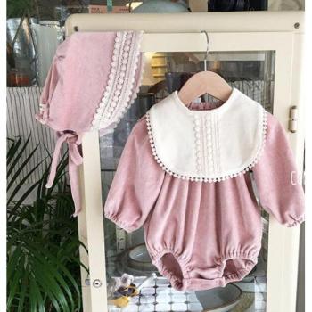 Baby Winter Romper for Girls with Hat