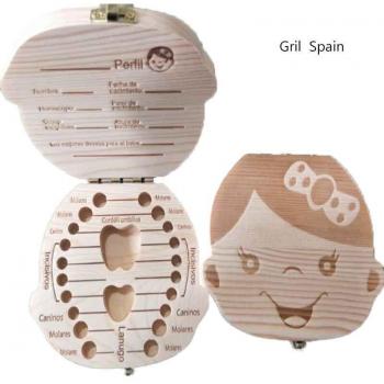 Spanish-English Baby Tooth Holder