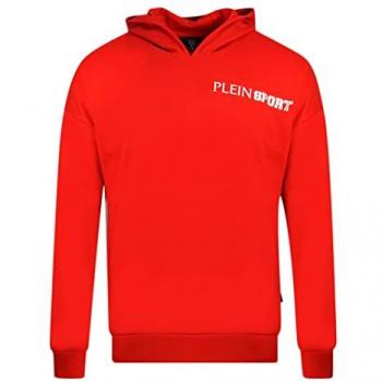 Felpa Uomo Plein Sport Rossa con Logo