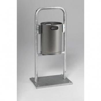 Contenitore rifiuti 30 l acciaio inox