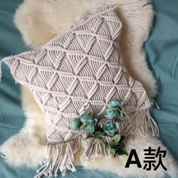 Taie d'oreiller en macramé 100% coton