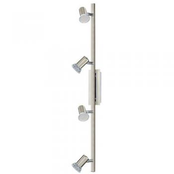 EGLO Rottelo Deckenleuchte, 4-flammig, Nickel-Matt, Chrom