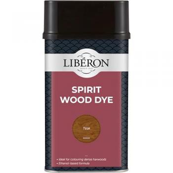 Liberon 126792 Spirit Wood Dye Teak 1 litre LIBSDT1LN