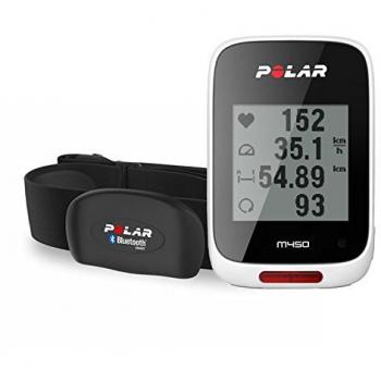 Polar M450 Bike GPS Display, White, HR Monitor Included