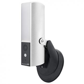 Silver GuardLight: Full HD 1080p WiFi Security Camera & Motion-Activated LED Light