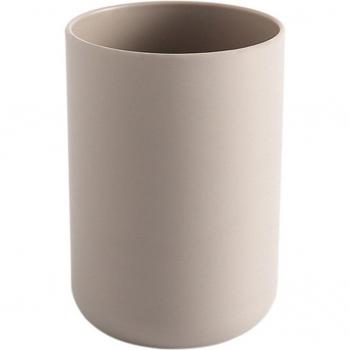 Taza Circular para Gárgaras y Café, Multifuncional, Color Puro, Soporte para Cepillo de Dientes