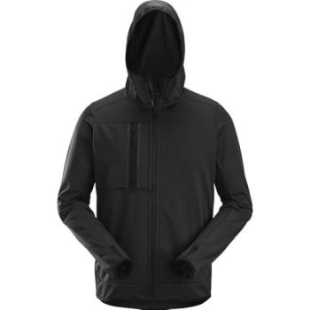 Snickers AllroundWork Fleece-Hoodie – Arbeitsjacke, Schwarz, XL (L)