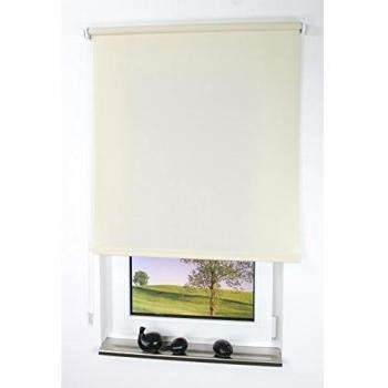 Lichtschutzrollo, Seitenzugrollo, 180 x 62 cm, creme