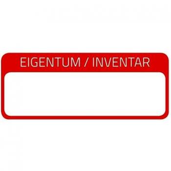 Avery Zweckform 6902, Inventaretiketten rot, 50x20 mm, 50 Etiketten