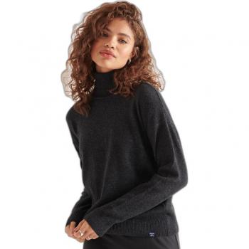 Veste polaire col roulé laine agneau Superdry pour femmes