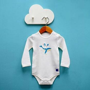 Bambino Mio Sail Away Baby Bodysuit, White, Newborn